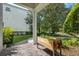 Front porch with planter and view of the yard at 4424 New Broad St, Orlando, FL 32814
