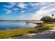 Scenic lake view with gazebo and walking path at 4424 New Broad St, Orlando, FL 32814