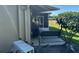 Backyard view of an AC unit and patio area at 1641 Lake Marion Dr, Apopka, FL 32712