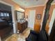 Bathroom with double sinks and a walk-in shower at 1641 Lake Marion Dr, Apopka, FL 32712