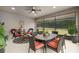 Spacious screened patio, great for outdoor dining and relaxing at 2714 Stargrass Cir, Clermont, FL 34715
