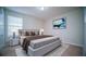 Bedroom with king bed and window at 2746 Stanwood Dr, Kissimmee, FL 34743