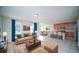 Spacious living room with open floor plan and kitchen access at 2746 Stanwood Dr, Kissimmee, FL 34743