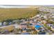 Aerial view of property near lake and conservation at 632 Kermarah Ave, Haines City, FL 33844