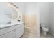 Clean bathroom with a bathtub and updated vanity at 632 Kermarah Ave, Haines City, FL 33844