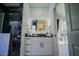 Modern bathroom with a sleek vanity and walk-in shower at 8059 King Palm Cir, Kissimmee, FL 34747
