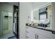 Spa-like bathroom with a walk-in shower and modern vanity at 8059 King Palm Cir, Kissimmee, FL 34747