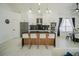 Modern kitchen with island and stainless steel appliances at 8059 King Palm Cir, Kissimmee, FL 34747