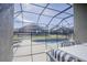 View of the refreshing pool from the patio at 8059 King Palm Cir, Kissimmee, FL 34747