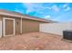 Private patio with brick pavers and a fence at 8127 Cadman St, Orlando, FL 32832