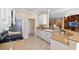 Eat-in kitchen with stainless steel appliances and ample counter space at 1592 Lincolnshire Drive, Deland, FL 32724