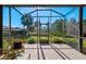 Spacious screened-in porch overlooking the backyard at 1592 Lincolnshire Drive, Deland, FL 32724