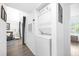 Stackable washer and dryer in a dedicated laundry closet at 3900 Southpointe Dr # 127, Orlando, FL 32822