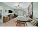 Spacious main bedroom with king bed and sitting area at 4849 Cypress Woods Dr # 1310, Orlando, FL 32811