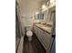 Bathroom with granite countertop and updated fixtures at 513 Harvard Pl, Apopka, FL 32703
