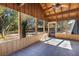 Spacious screened porch overlooking backyard at 540 Fern Ave, Tavares, FL 32778