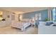 Bedroom with king-size bed and built-in daybed at 6165 Carrier Dr # 3707, Orlando, FL 32819