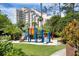 Colorful playground for children at 6165 Carrier Dr # 3707, Orlando, FL 32819