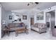 Living room with two sofas, coffee table, and view of dining area at 741 Caribou Dr, Kissimmee, FL 34759