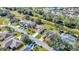 Aerial view of house and neighborhood at 849 Jarnac Dr, Kissimmee, FL 34759
