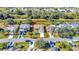 Aerial view of house and neighborhood at 849 Jarnac Dr, Kissimmee, FL 34759