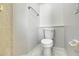 Clean bathroom with toilet and shower at 849 Jarnac Dr, Kissimmee, FL 34759