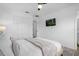 Simple bedroom with a double bed and built-in closet at 1041 Las Fuentes Dr, Kissimmee, FL 34746