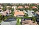 Aerial view showcasing the home's location and backyard at 1519 Lake Rhea Dr, Windermere, FL 34786