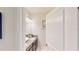 Bathroom with double vanity and shower at 1582 Moon Valley Dr, Champions Gate, FL 33896