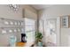Small coffee bar area with built-in shelving and a Keurig coffee maker at 1582 Moon Valley Dr, Champions Gate, FL 33896