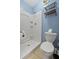 Simple bathroom with toilet and shower stall at 3644 Lake Shore Dr, Apopka, FL 32703