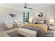 Main bedroom with neutral color palette, plush bedding, and stylish decor at 4505 Hummingbird Ln, Haines City, FL 33844