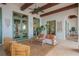 Outdoor patio with comfortable seating and a view of the pool at 541 Virginia Dr, Winter Park, FL 32789