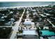 Aerial view showing a house's location near the beach in New Smyrna Beach at 821 E 1St Ave, New Smyrna Beach, FL 32169