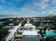 Aerial view showing a house's location near the beach in New Smyrna Beach at 821 E 1St Ave, New Smyrna Beach, FL 32169