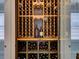 Large wine cellar with extensive built-in racking at 821 E 1St Ave, New Smyrna Beach, FL 32169