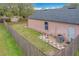 Large backyard with shed and fenced in area at 9606 Chandon Dr, Orlando, FL 32825