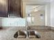 Kitchen with granite countertops and a double sink at 9606 Chandon Dr, Orlando, FL 32825