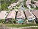Community view showcasing several homes with pools at 13328 Lake Turnberry Cir, Orlando, FL 32828