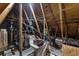 Unfinished attic with HVAC and storage space at 1339 Villa Ln # 50, Apopka, FL 32712