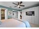 Primary bedroom with large closet and access to the bathroom at 1339 Villa Ln # 50, Apopka, FL 32712