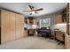 Spacious home office with built-in cabinetry and ample workspace at 1339 Villa Ln # 50, Apopka, FL 32712