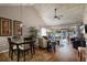 Living room features vaulted ceiling and patio access at 1339 Villa Ln # 50, Apopka, FL 32712