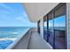 Spacious balcony overlooking the ocean at 1420 N Atlantic Ave # 1501, Daytona Beach, FL 32118