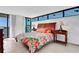 Spacious bedroom with large windows and ocean view at 1420 N Atlantic Ave # 1501, Daytona Beach, FL 32118