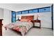 Bedroom with ocean view and a large bed at 1420 N Atlantic Ave # 1501, Daytona Beach, FL 32118