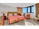 Bedroom with two twin beds and ocean view at 1420 N Atlantic Ave # 1501, Daytona Beach, FL 32118
