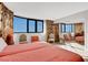 Bedroom with two twin beds and ocean view at 1420 N Atlantic Ave # 1501, Daytona Beach, FL 32118