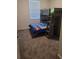Bedroom with bunk beds and grey carpet at 1706 Chatsworth Cir, Saint Cloud, FL 34771