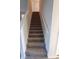 Carpeted staircase leading to the upper level at 1706 Chatsworth Cir, Saint Cloud, FL 34771